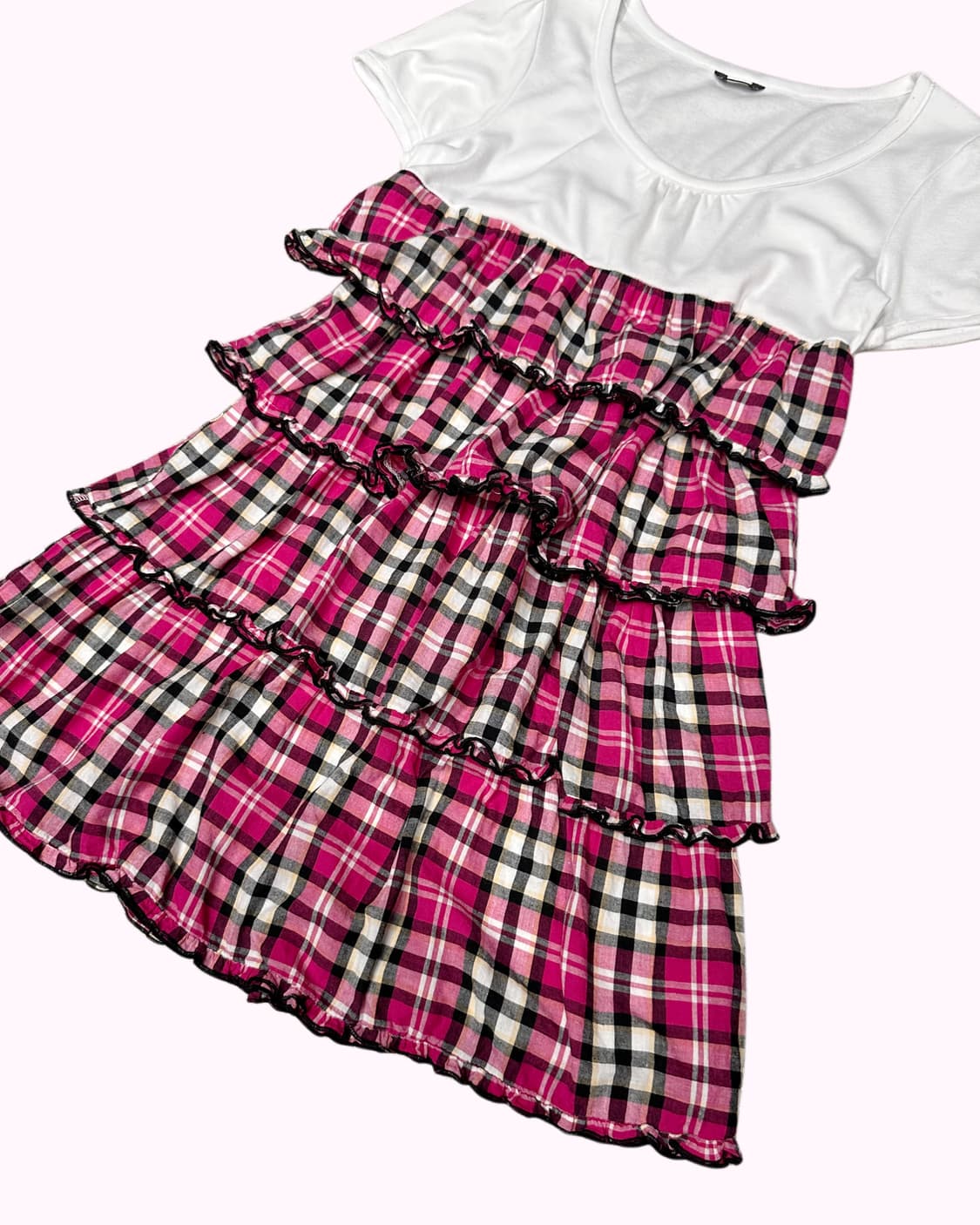 kitsch pink tired dress 상품이미지3