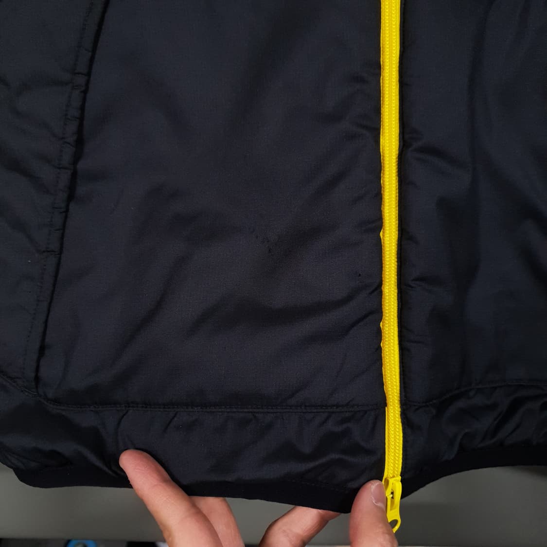 실측 M) 퓨마 도르트문트 리버서블 투웨이 경량 패딩 점퍼 자켓 블록코어 상품이미지6