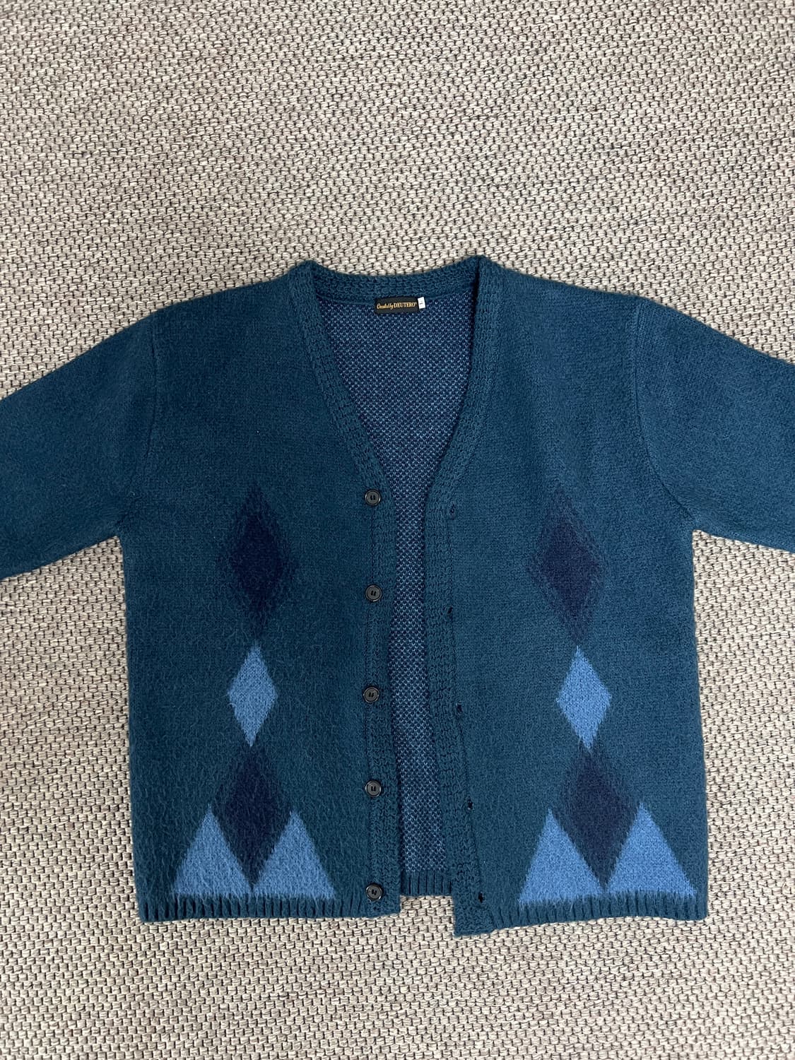 deutero past mohair cardigan vintageblue 상품이미지2