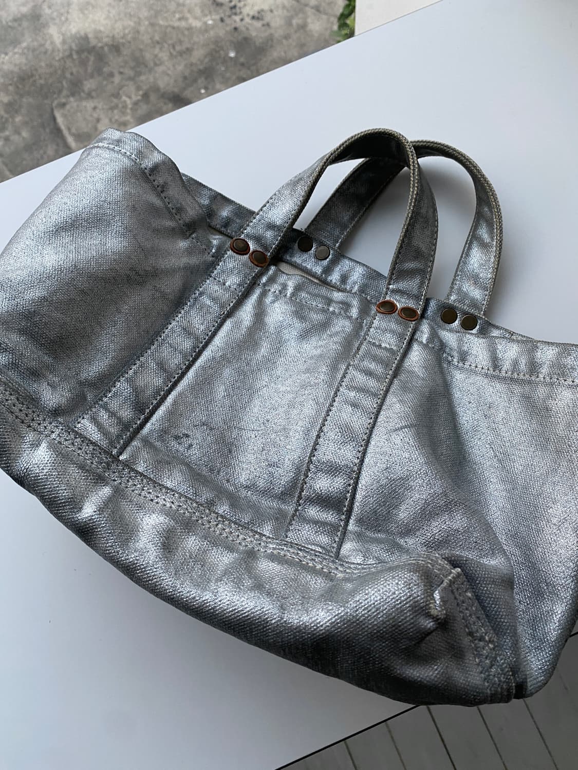 [Kapital] 실버 캔버스 토트백 상품이미지3