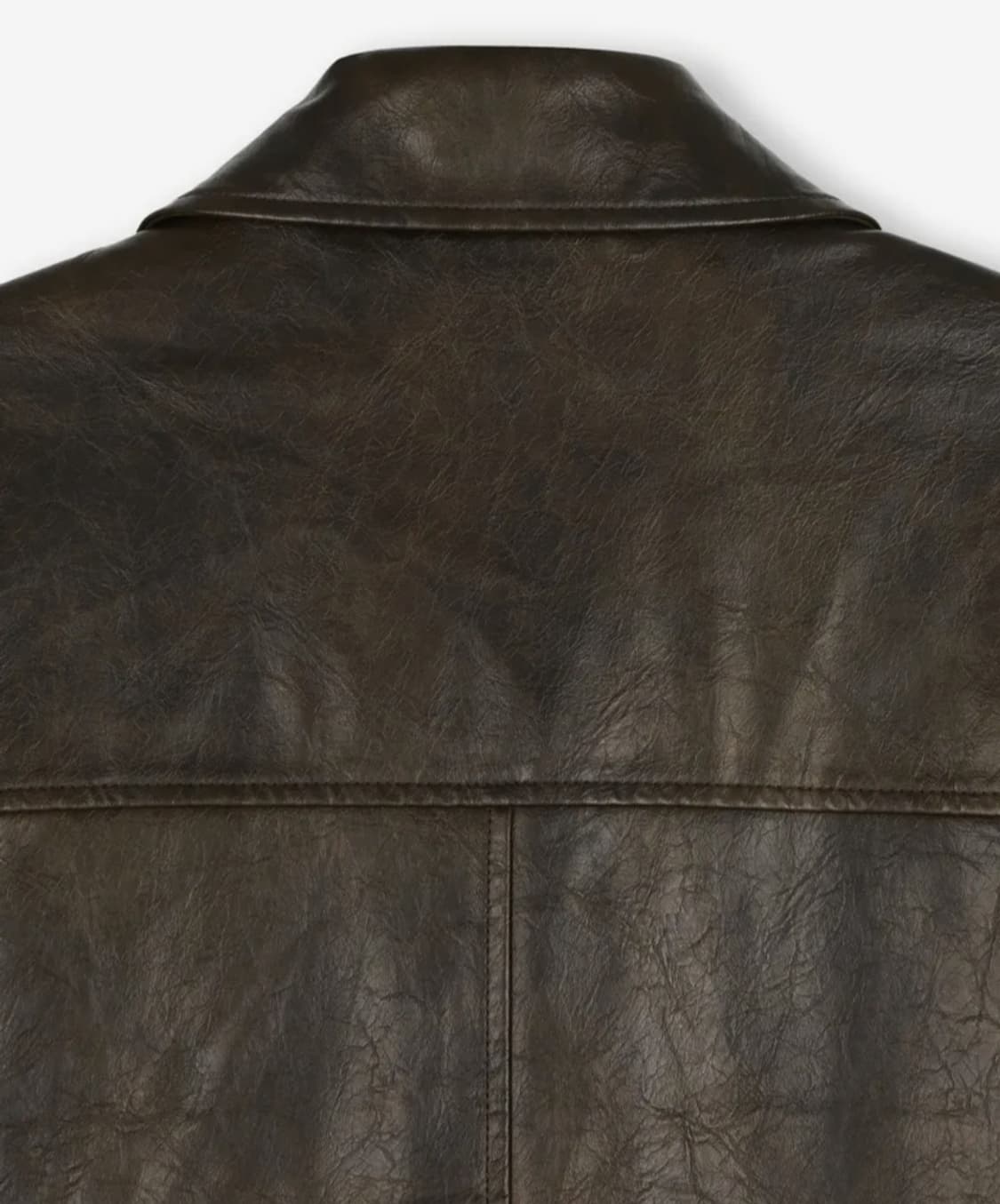 beslow washed leather car coat brown m 상품이미지5