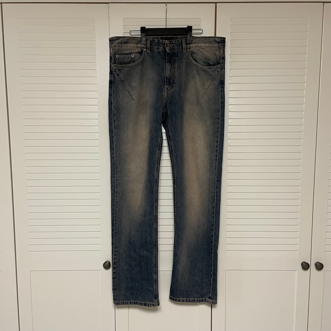 베인 레귤러 진 워시드 블루 상품이미지2