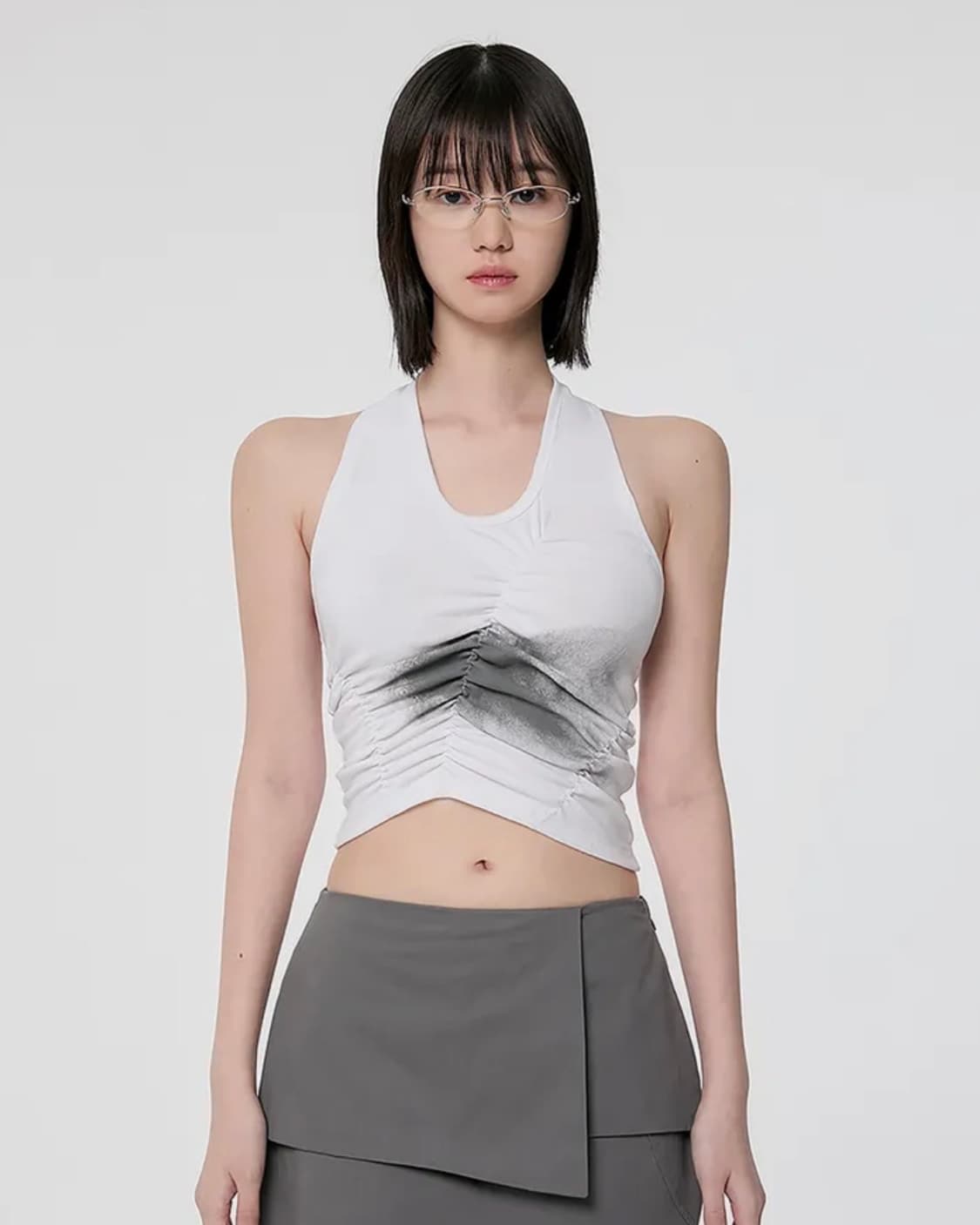 플레어업 바니쉬 홀터넥 탑 화이트 상품이미지1