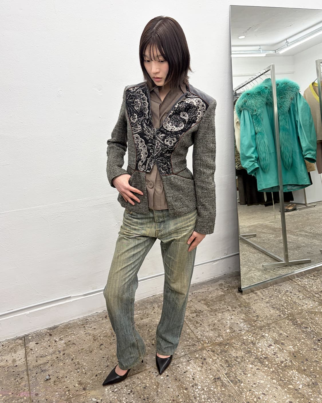 에트로 페이즐리 패널 테일러드 자켓 상품이미지7