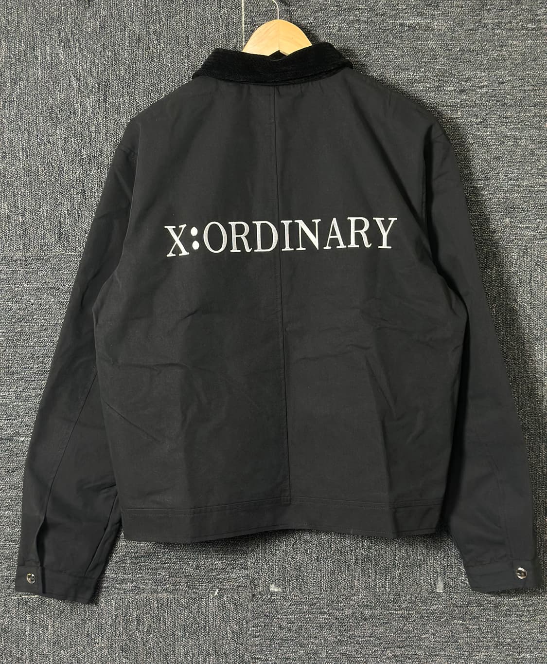 X:ORDINARY 블랙 코듀로이 칼라 자켓50 상품이미지2