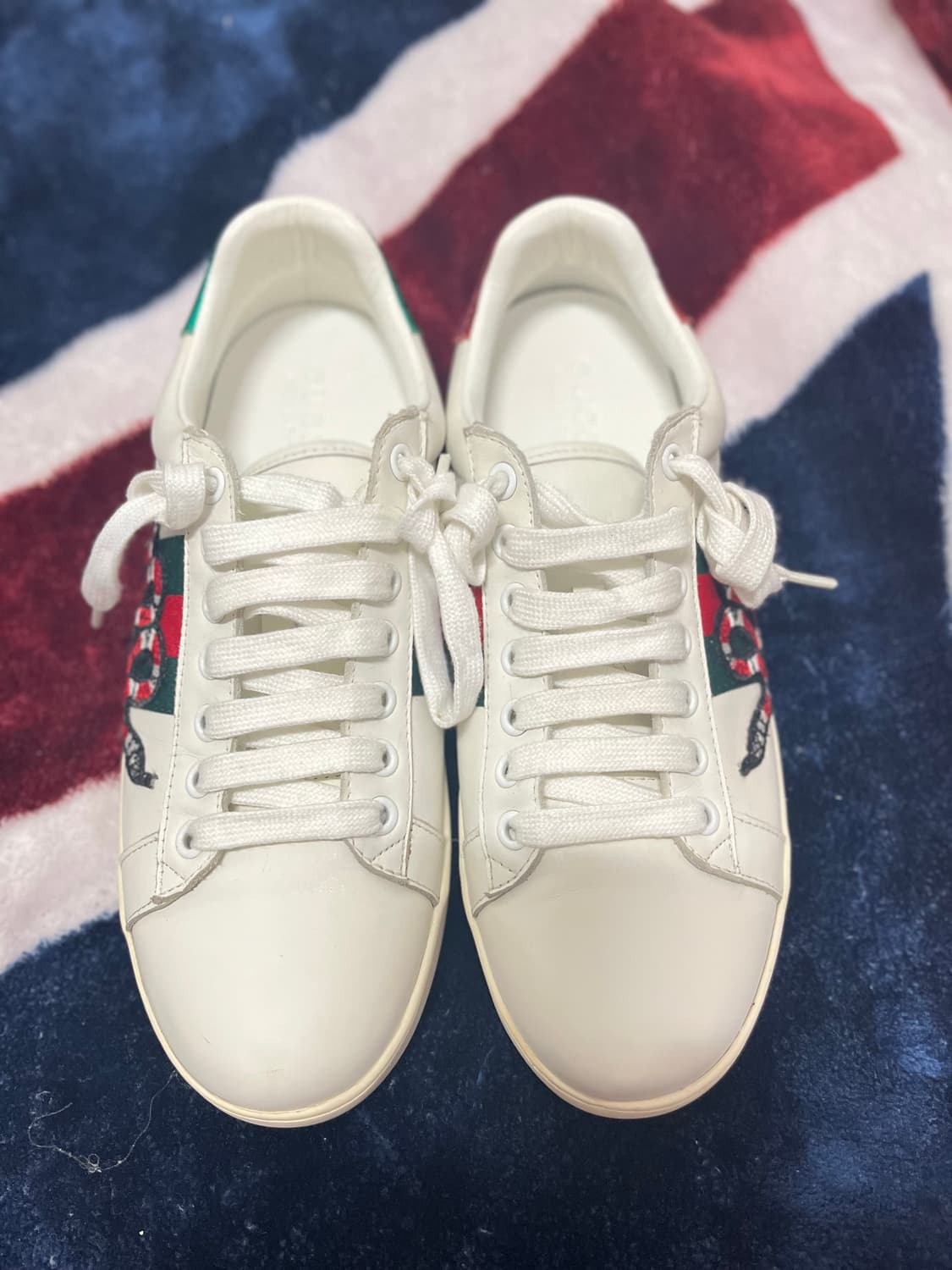 구찌 에이스 스네이크 자수 스니커즈:41(260~265) 상품이미지1