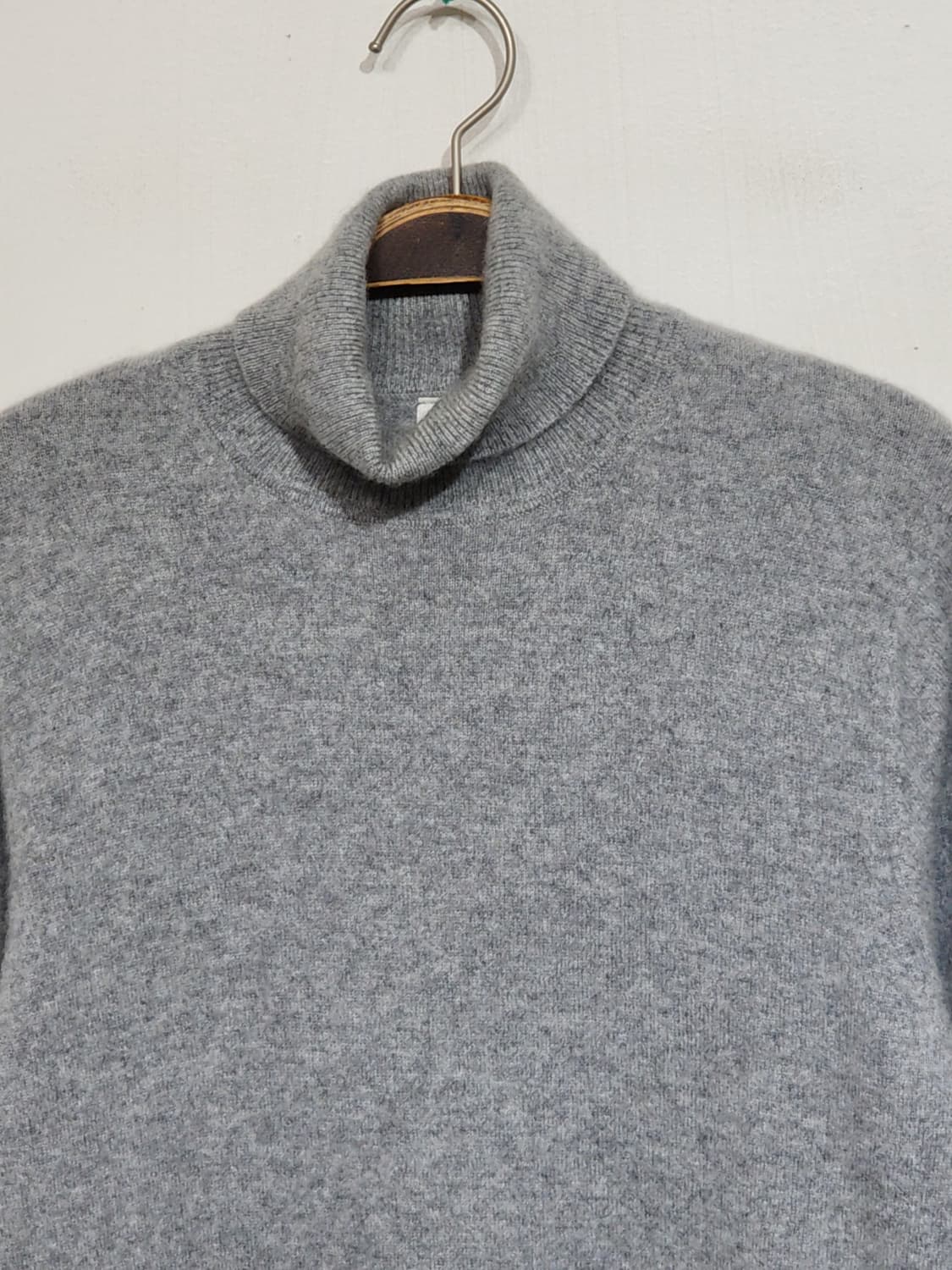 (L) 터틀넥 캐시미어 니트 그레이 무지 목폴라 스웨터  상품이미지2