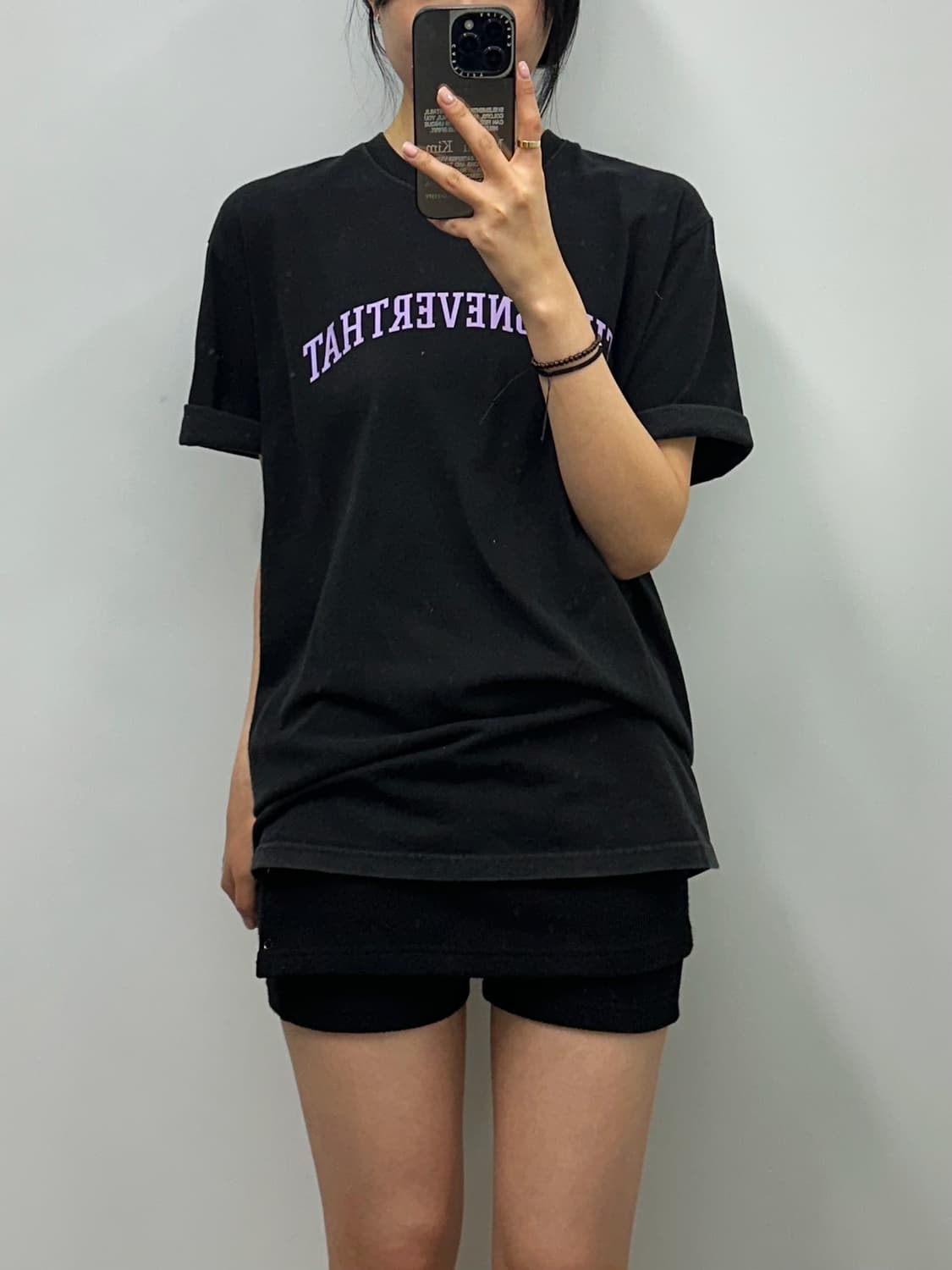 디스이즈네버댓 블랙 반팔 티셔츠  상품이미지1
