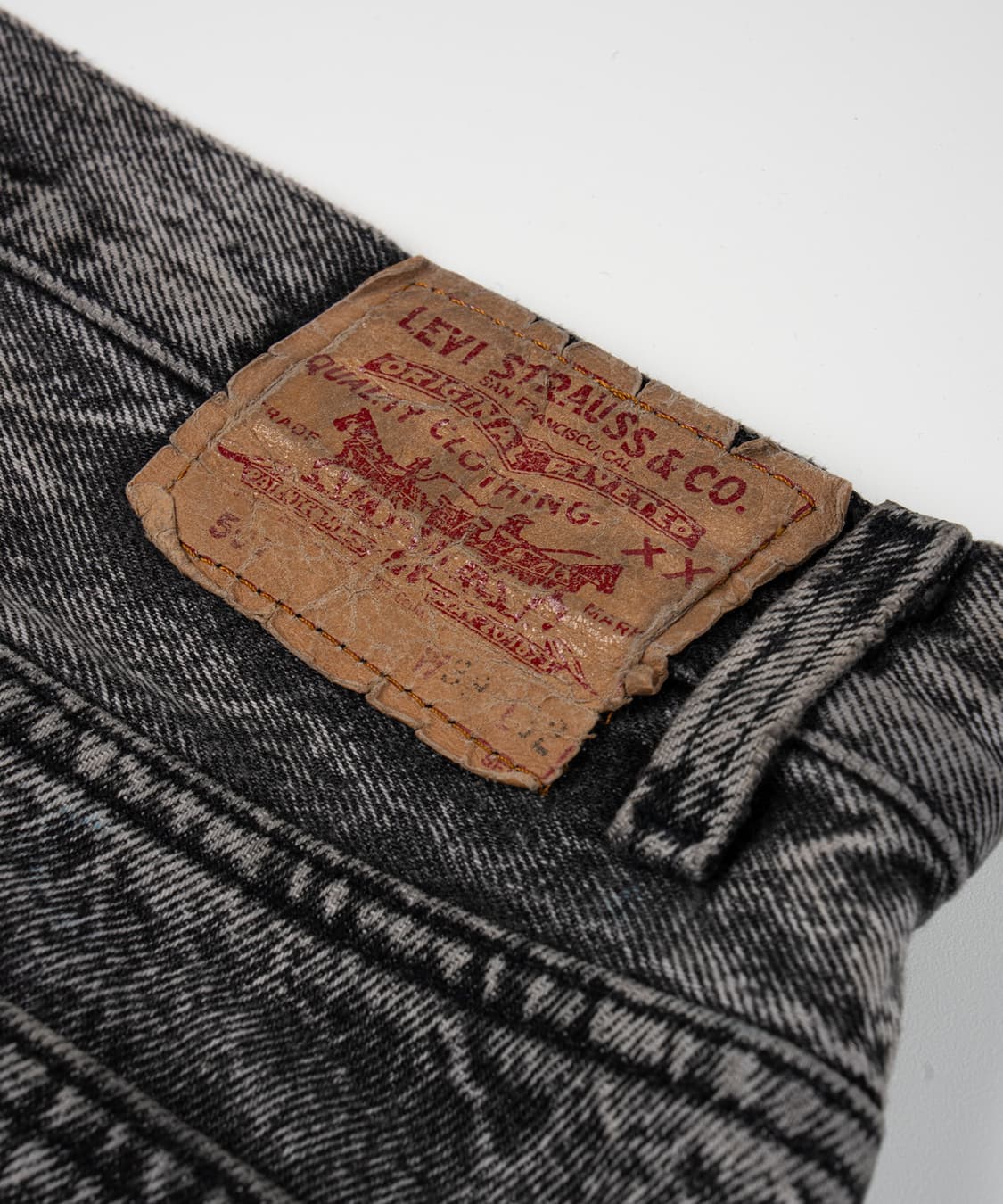 90's 리바이스 501 USA Made 워시드블랙 상품이미지7