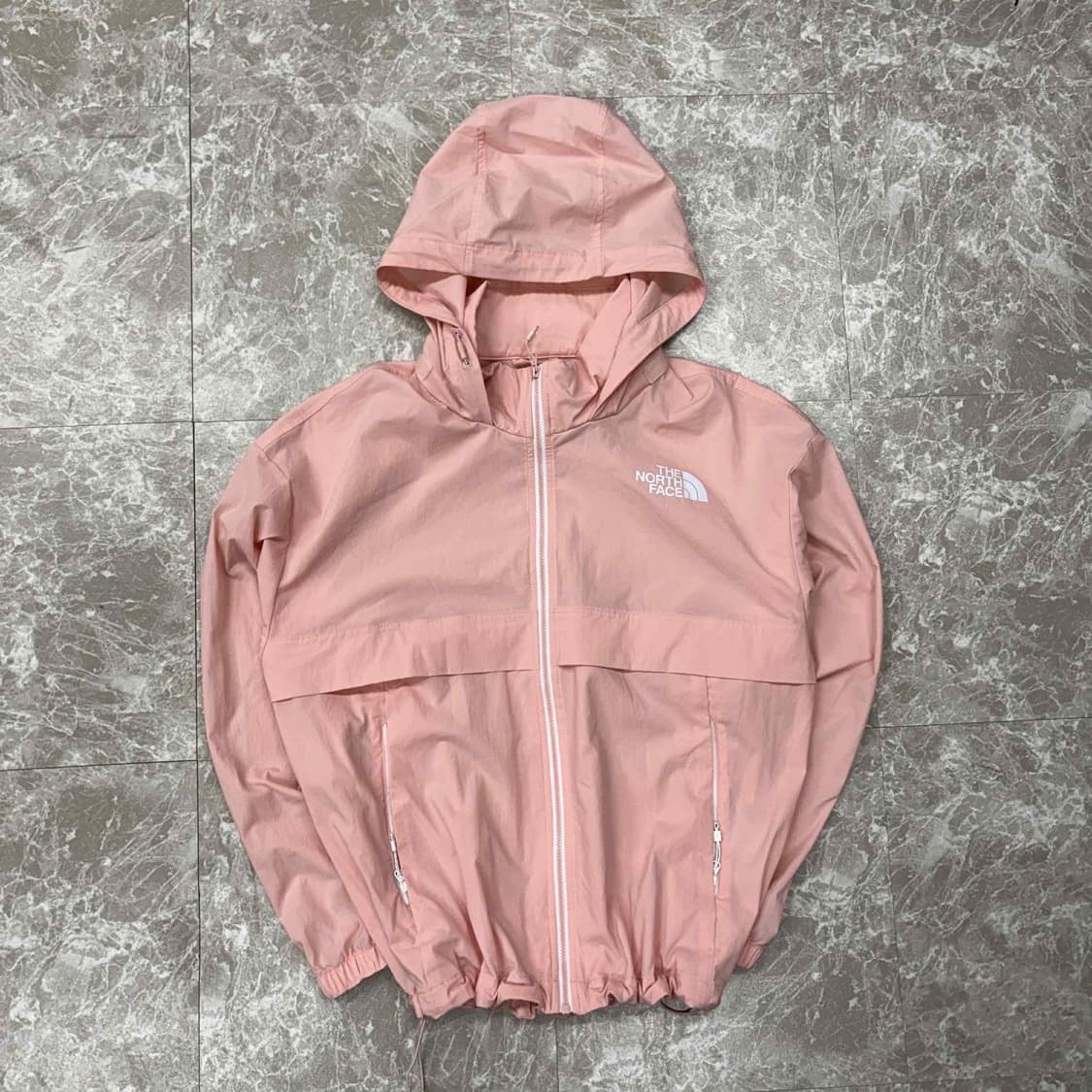 노스페이스 준신형 베이비핑크 윈드브레이커 자켓 바람막이 후드집업 희귀져지 상품이미지2