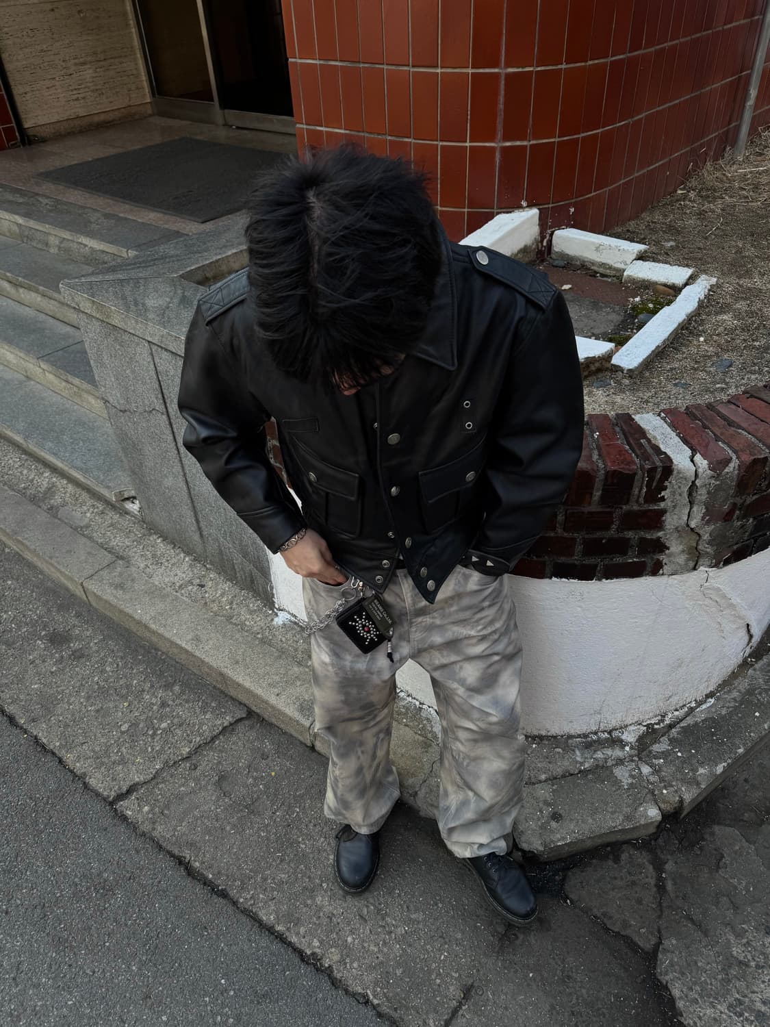 [M]90s Harajuku Mother 레더 자켓 상품이미지5