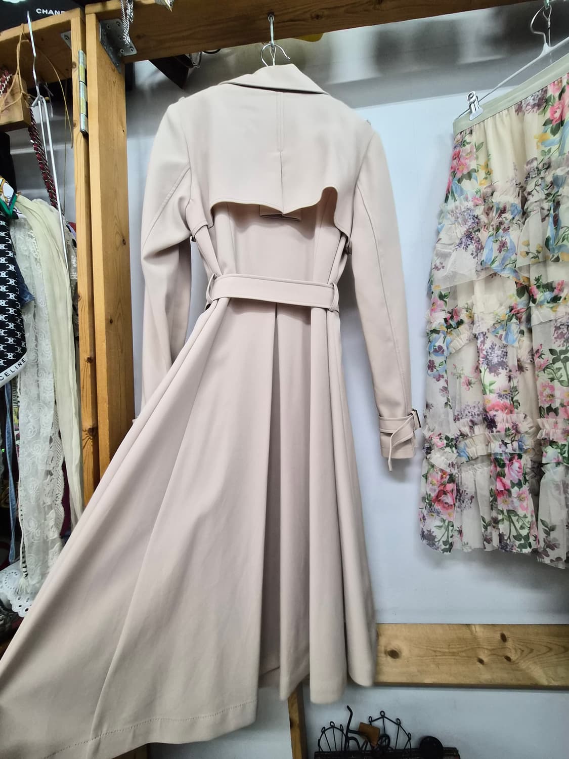 샤틴 원피스라인 트렌치코트 상품이미지7