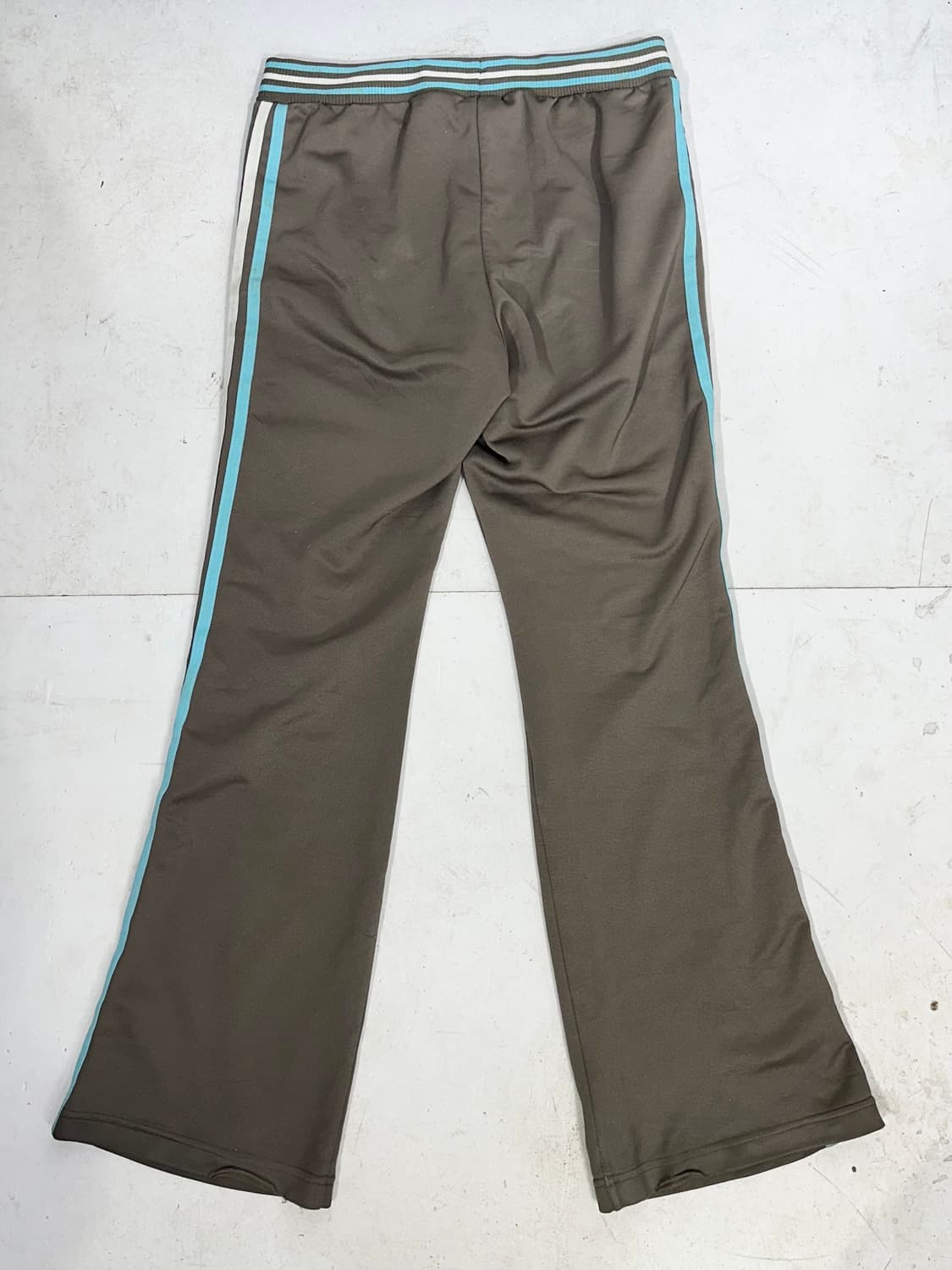 아디다스 카키 와이드 부츠컷 삼선 추리닝 바지 트레이닝 팬츠 L 상품이미지5