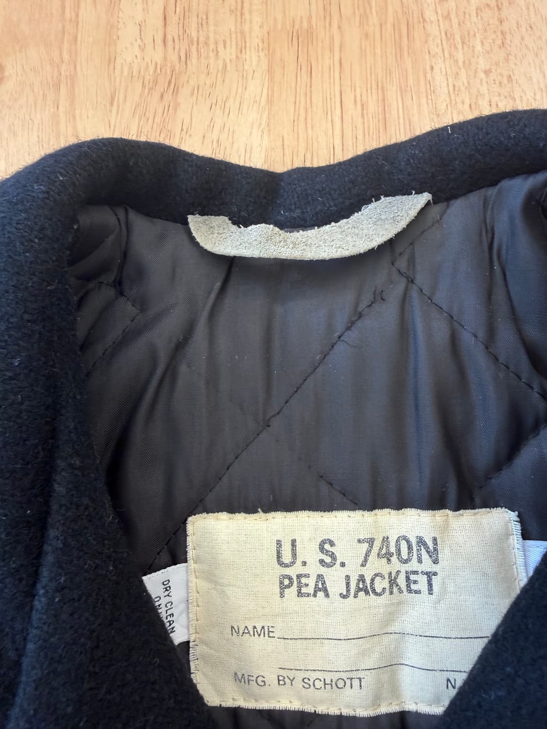 쇼트 740N 피코트 블랙 상품이미지4