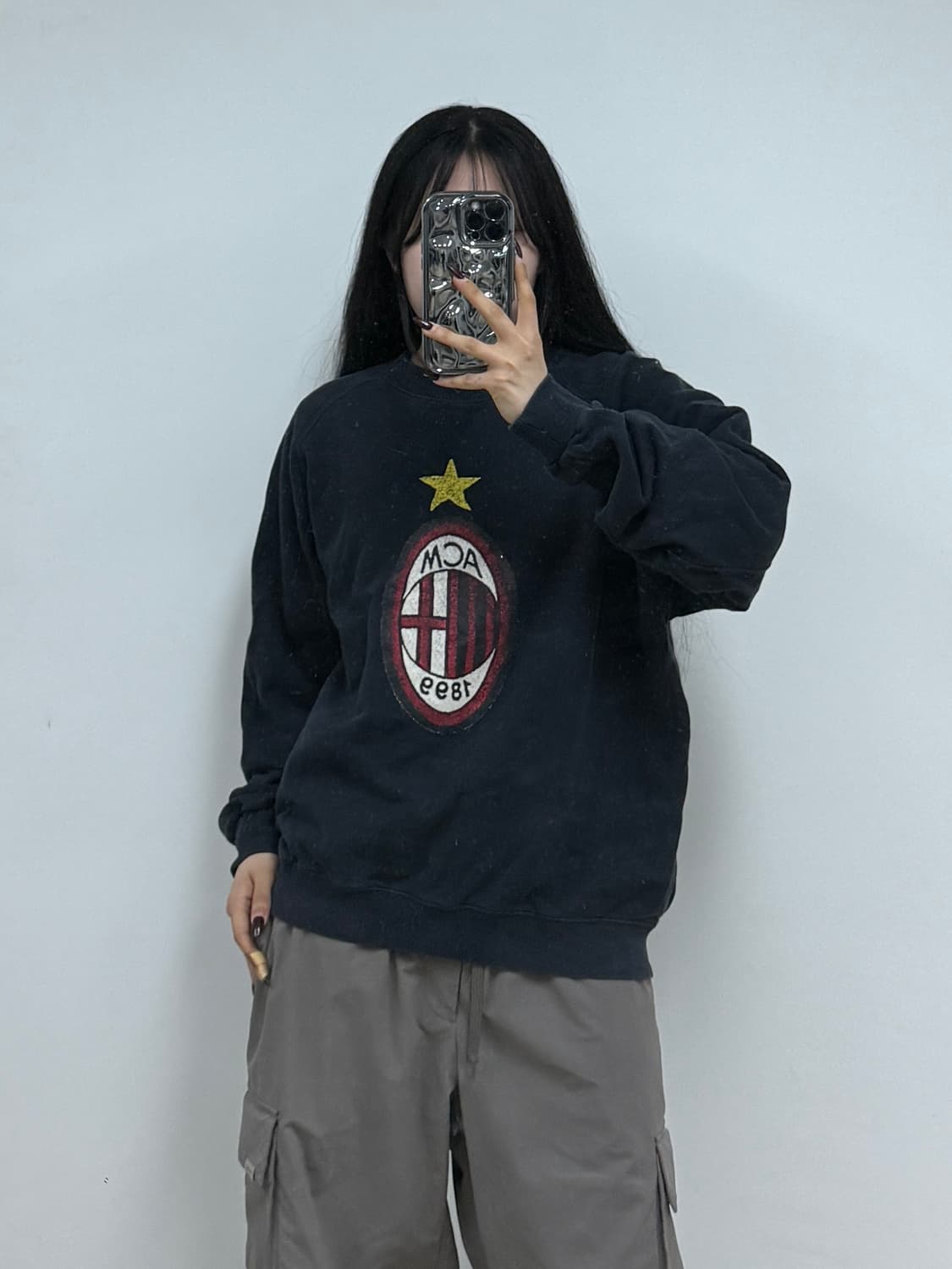 아디다스 AC밀란 맨투맨 네이비 E6 상품이미지1