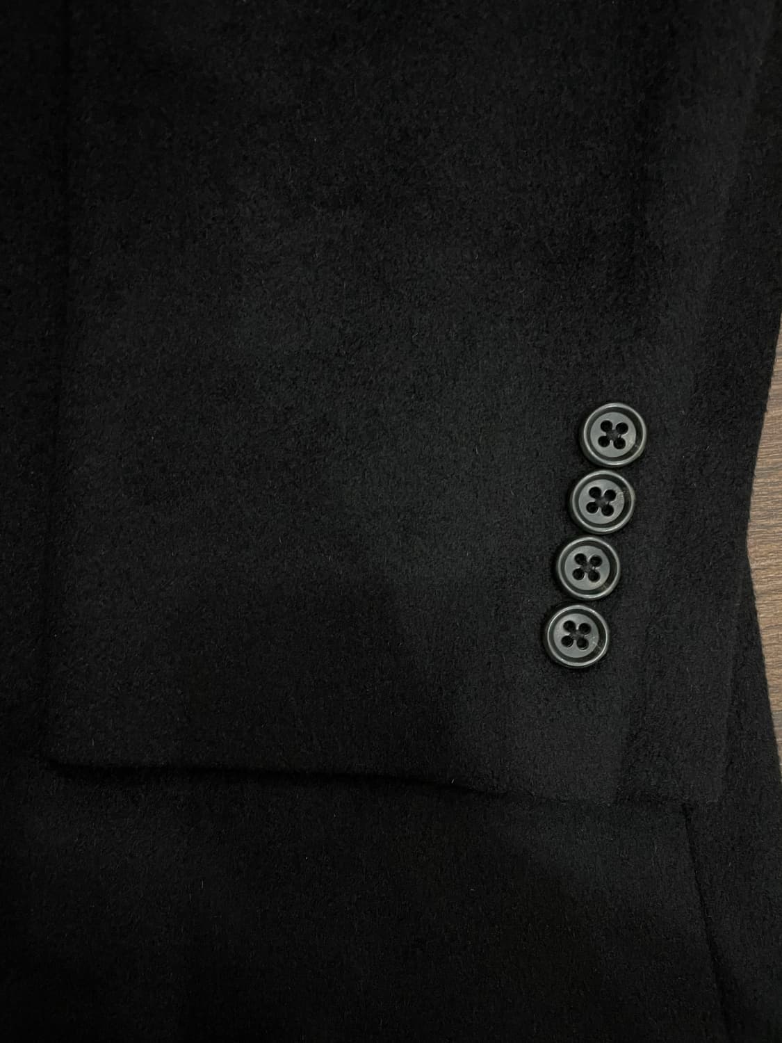 줄리아노 그로쏘니 울 캐시미어 앙고라 코트 블랙 상품이미지6