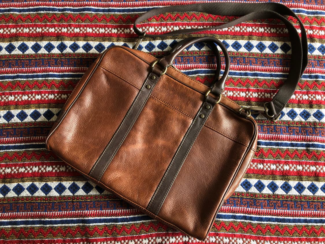 파슬 브라운 레더 브리프케이스 상품이미지2