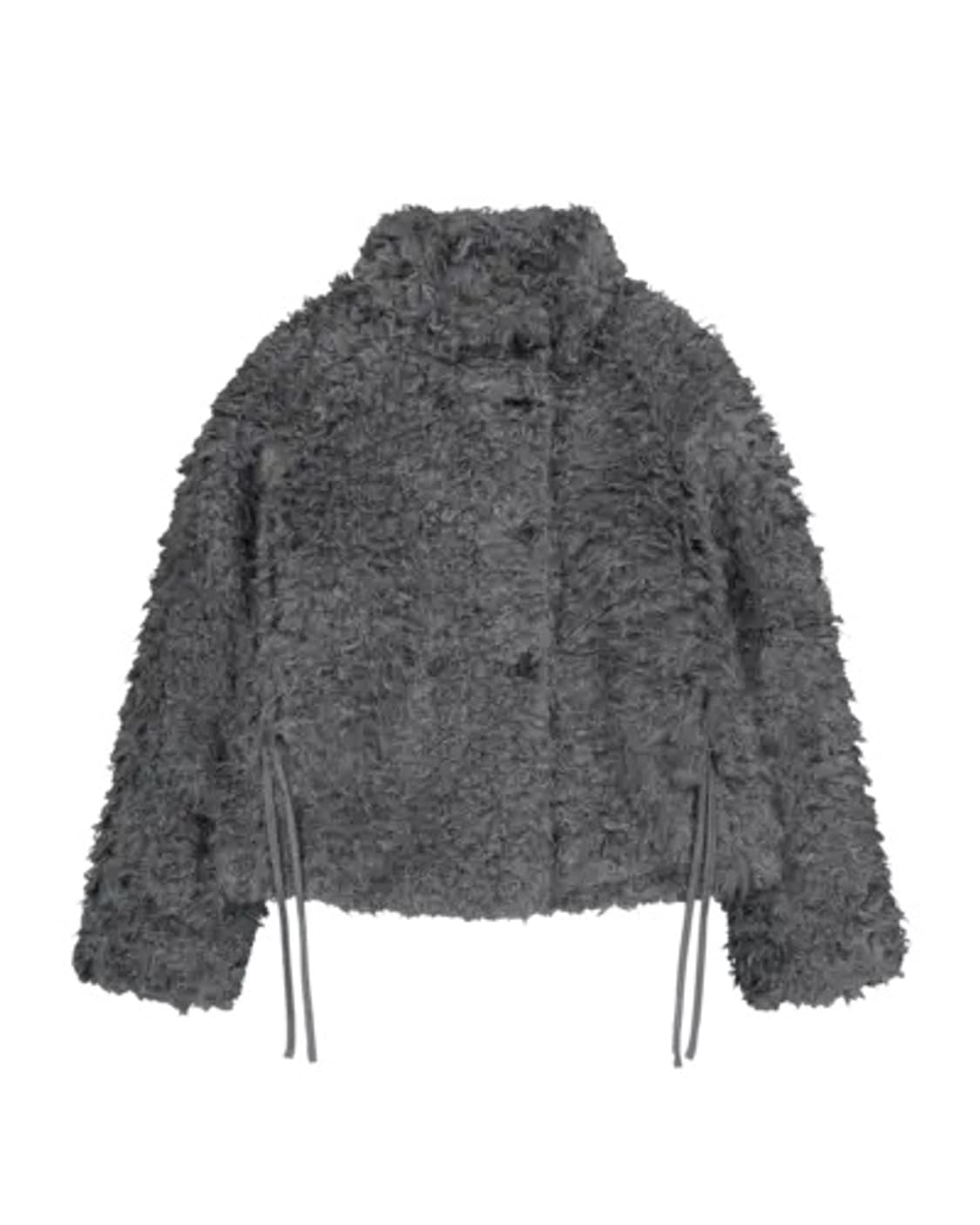 코이세이오 헤어리 퍼 자켓 다크 그레이 상품이미지1