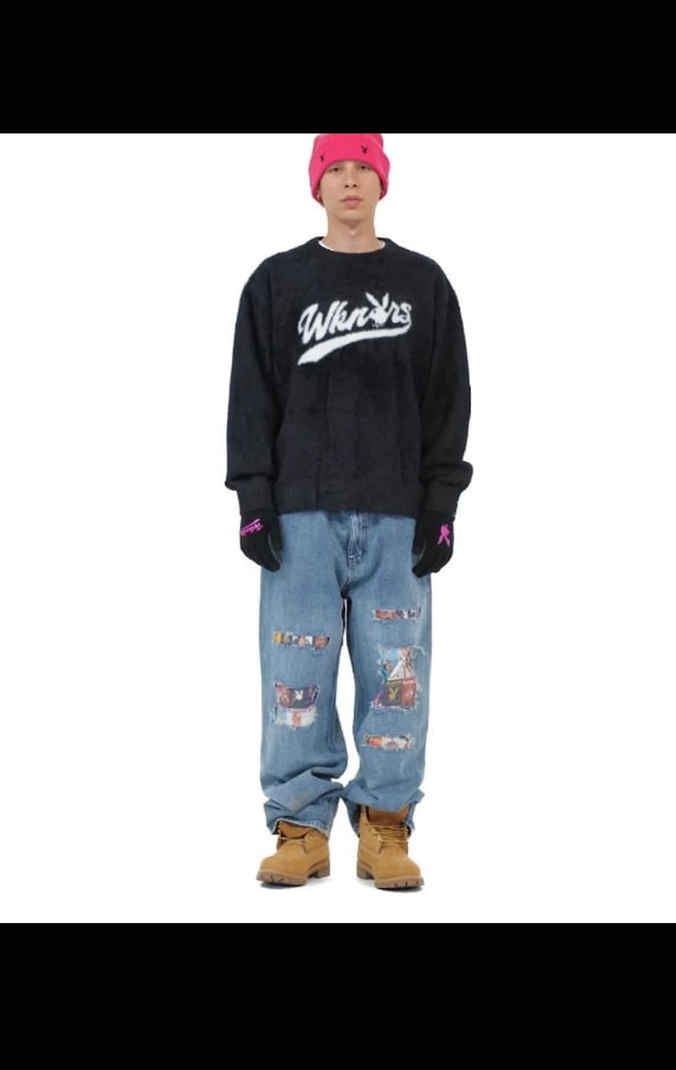 위켄더스 x 플레이보이 24ss 커버 데님 팬츠 PN7006 상품이미지2