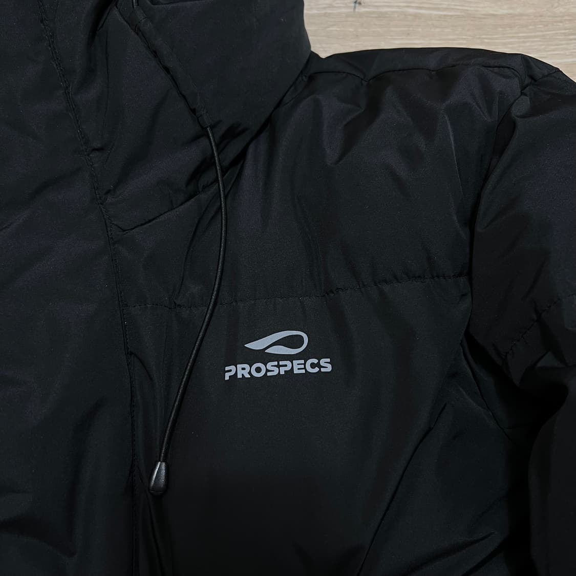 프로스펙스 로고 베이직 후드 롱패딩 점퍼 [블랙] M/95 상품이미지4
