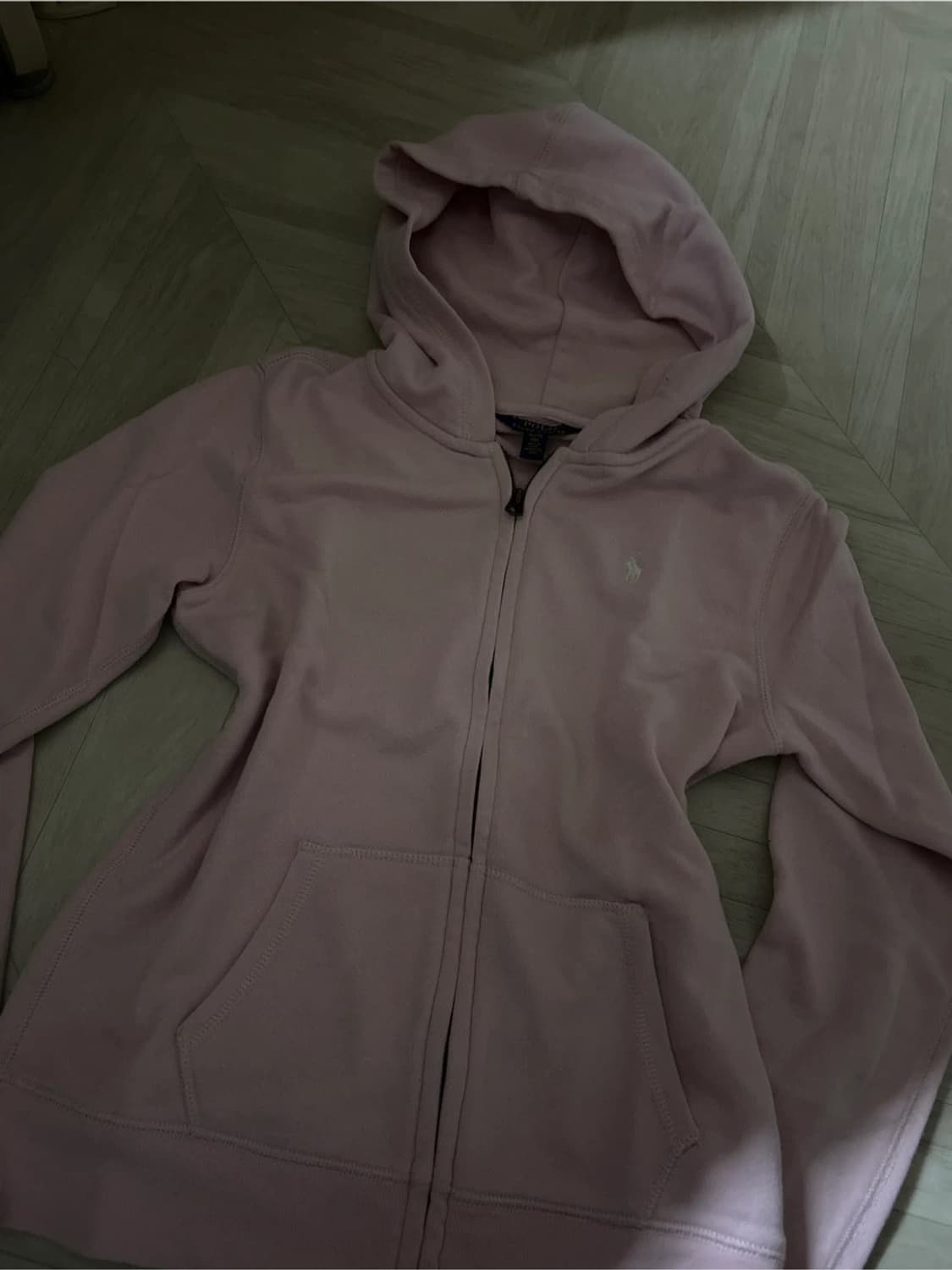 폴로 대대장 딸기우유 후드집업 슬림핏 상품이미지2