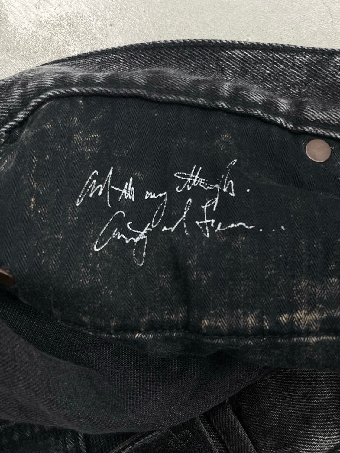 FAGASSENT by TOSHIKI AOKI WAXED PANTS 상품이미지7