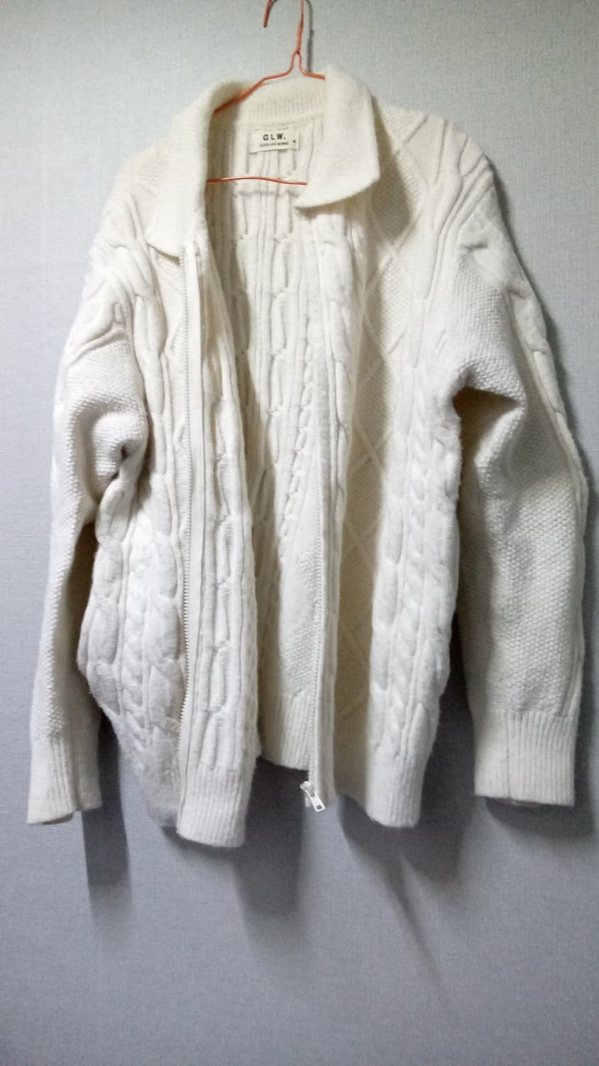 굿라이츠 웍스 케이블니트 짚업 상품이미지3