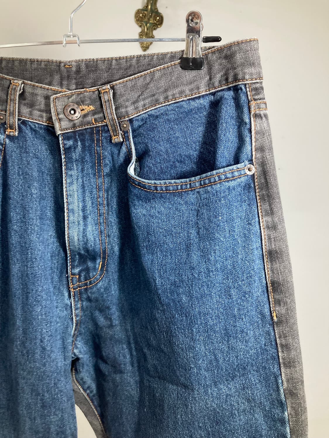 Two-Tone Denim Pants 상품이미지4