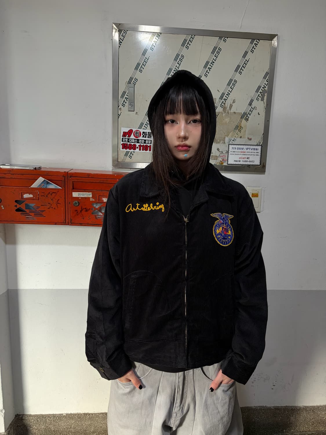 90s 아메리칸빈티지 FFA 코듀로이 카키jk 상품이미지1