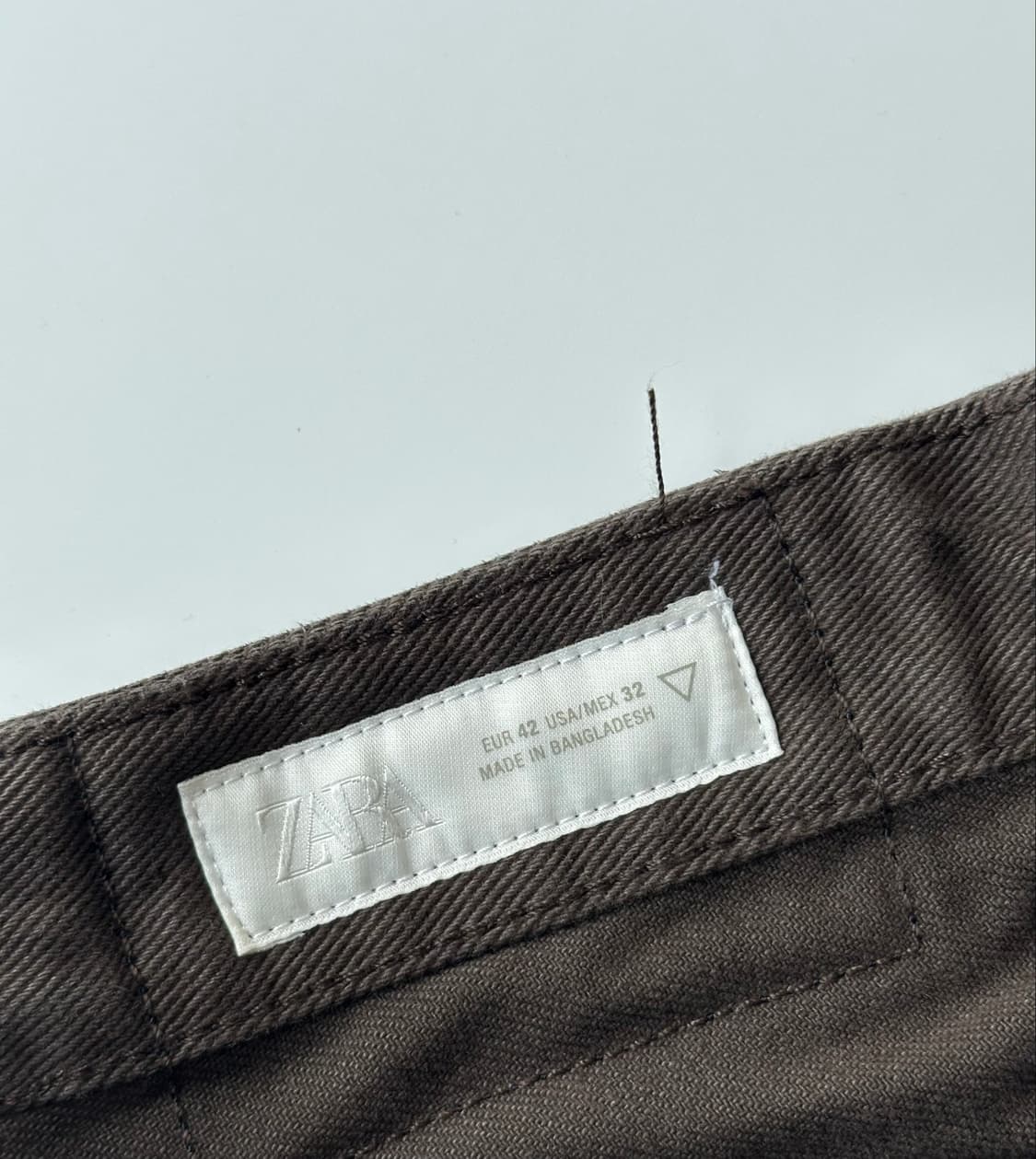 Zara 자라 스트레이트 데님 브라운 상품이미지4