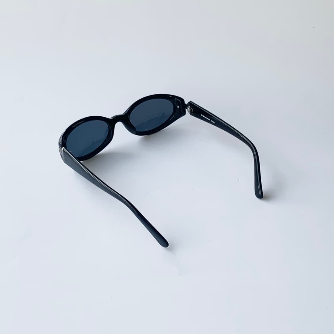 957 블랙 실버포인트 뿔테 오벌 선글라스 상품이미지5
