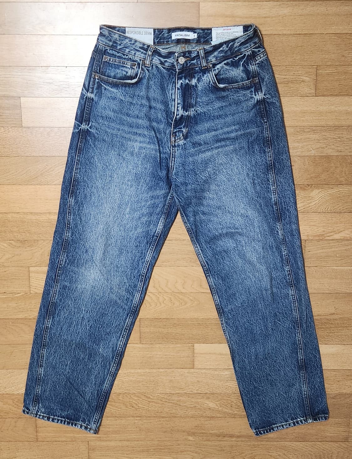 페이탈리즘 와이드 워시드 진 상품이미지1