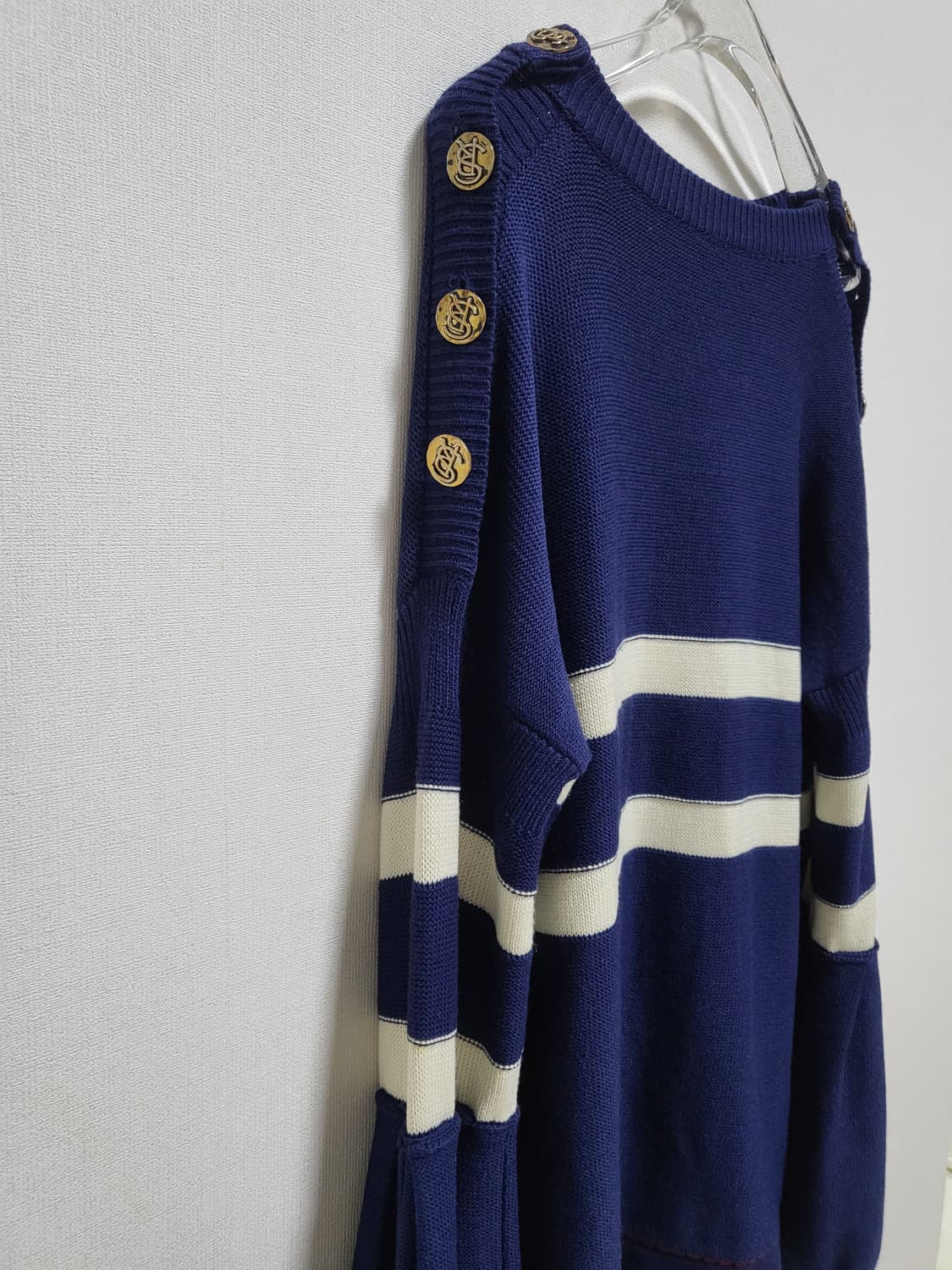 sonia Rykiel 스트라이프 니트 스웨터 네이비 one size 상품이미지5