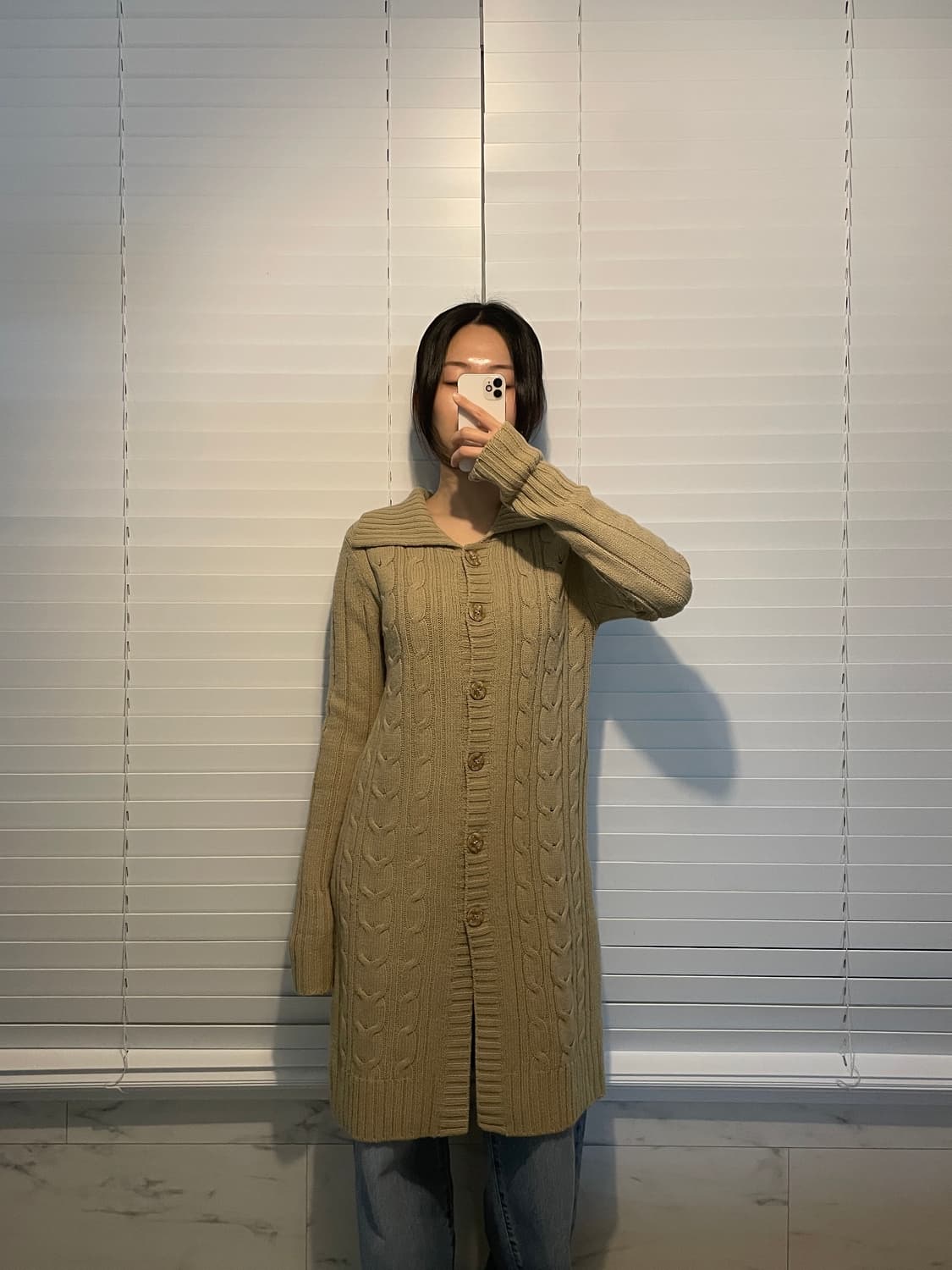 MCM 롱 니트 가디건 상품이미지1