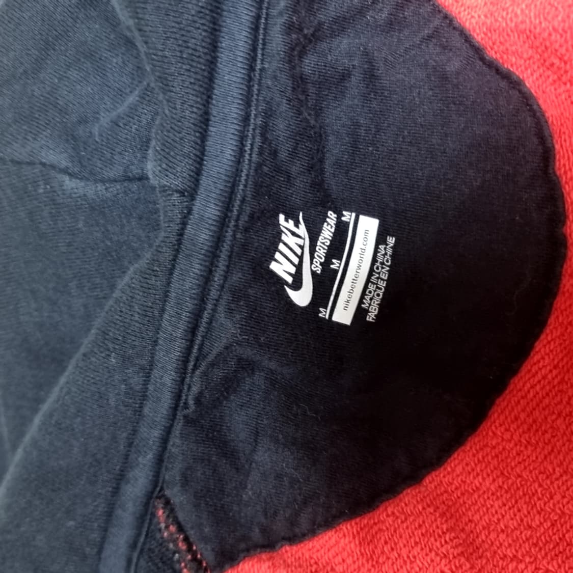 나이키 후드집업 블랙/레드 배색(s) 상품이미지6
