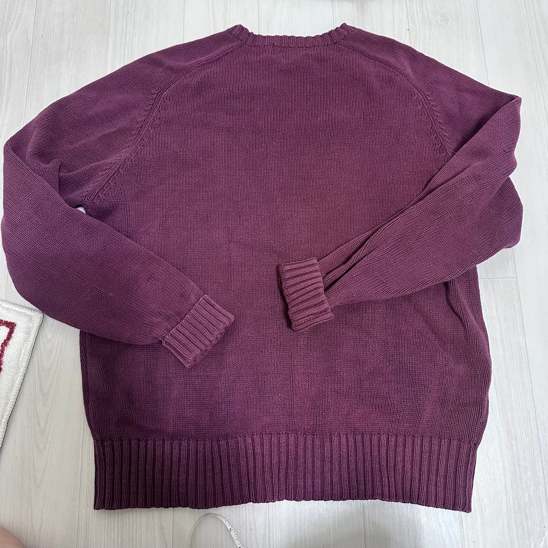 폴로니트 버건디  상품이미지2