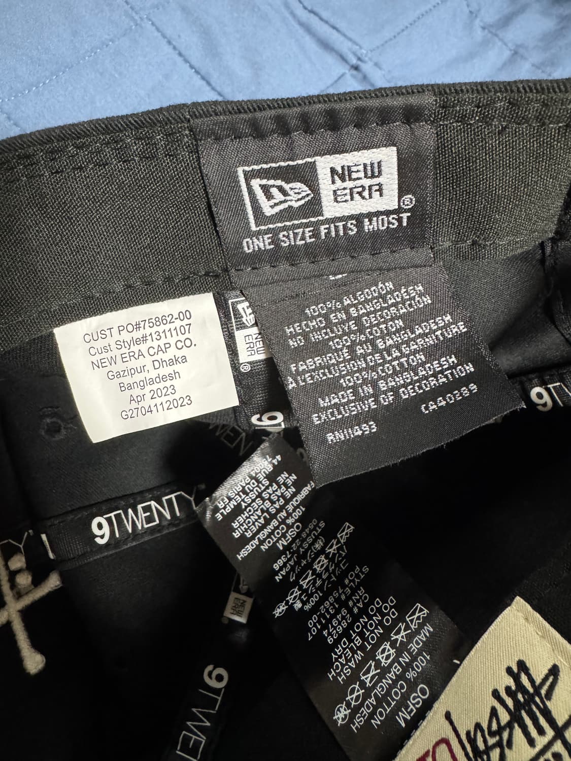 스투시 뉴에라 모자 블랙 상품이미지4