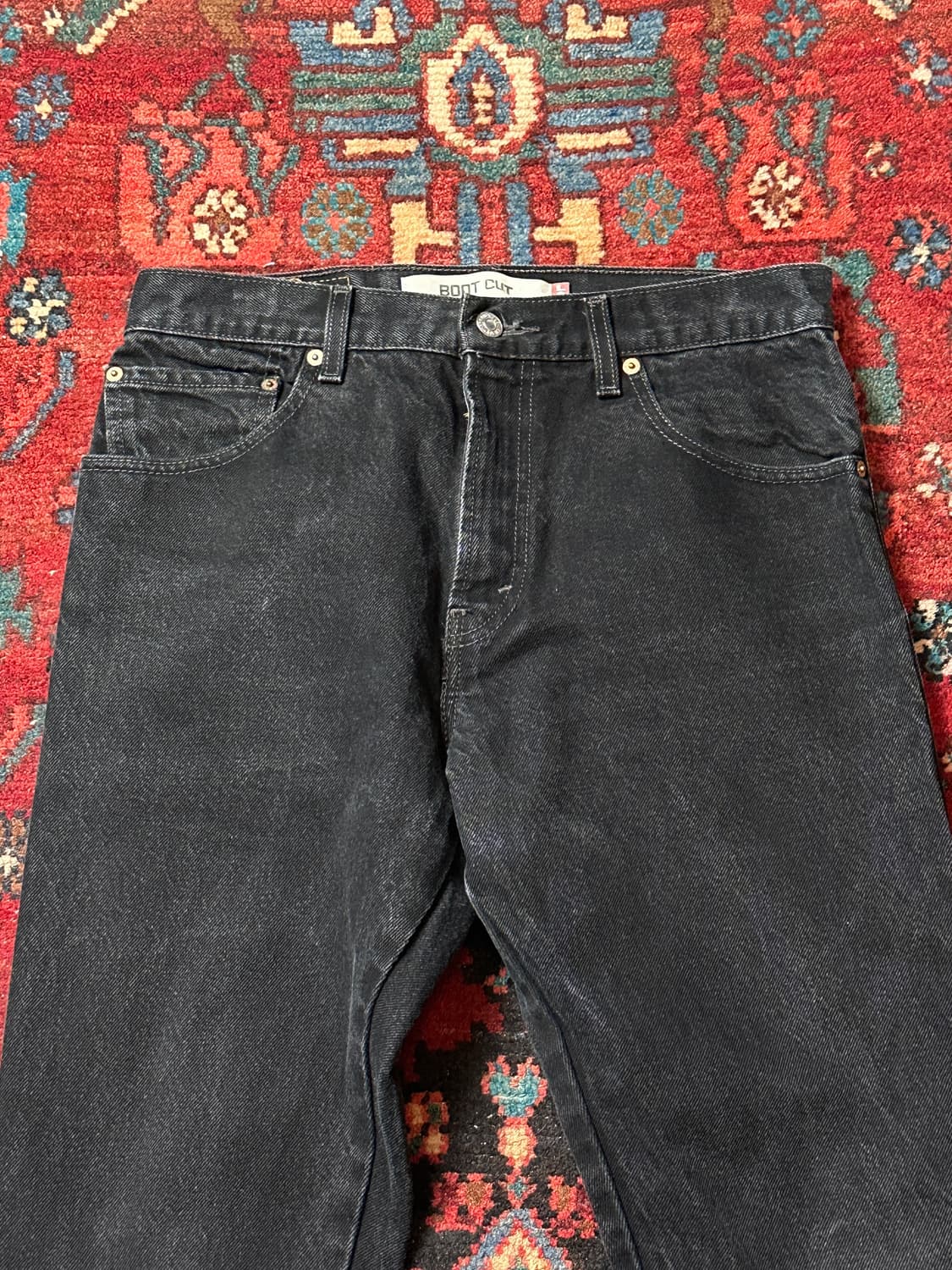 00's 리바이스 517 블랙 부츠컷 플레어진 상품이미지5