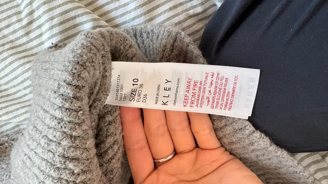 KLEY 회색 스웨터 상품이미지4