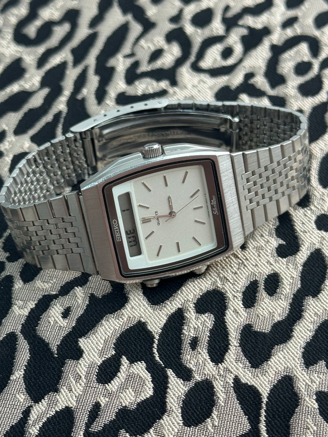 80s 빈티지 세이코 실버웨이브 아나디지 상품이미지5