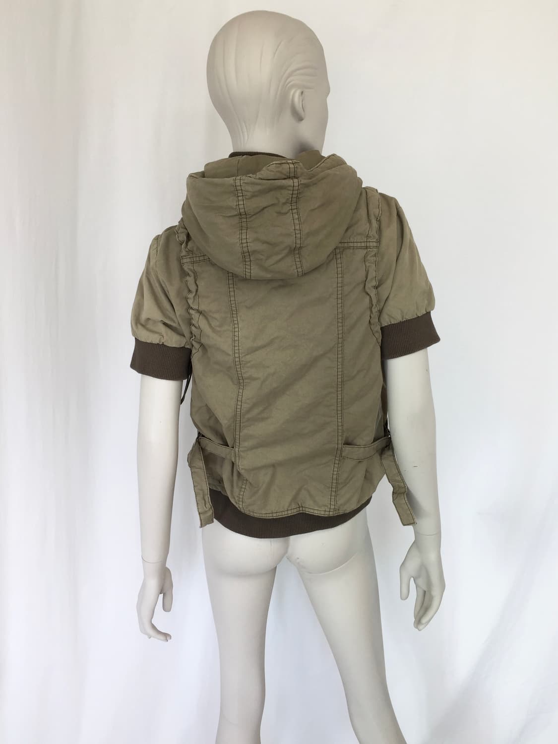 Khaki layered padded Jumper 상품이미지6