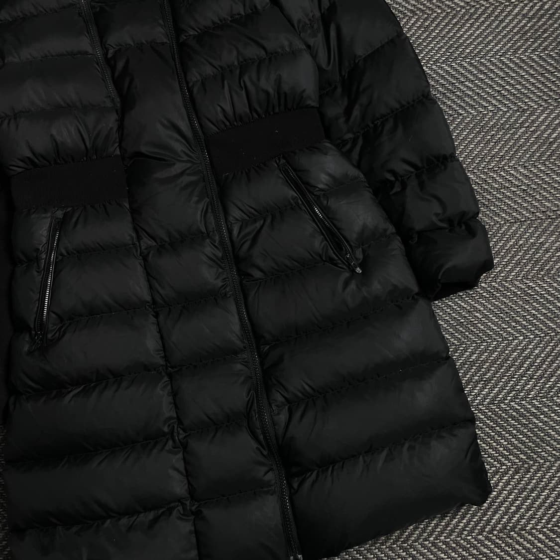 Hazzys 우먼스 더블지퍼 다운 밴딩 디테일 롱 패딩 점퍼y 4808 상품이미지3