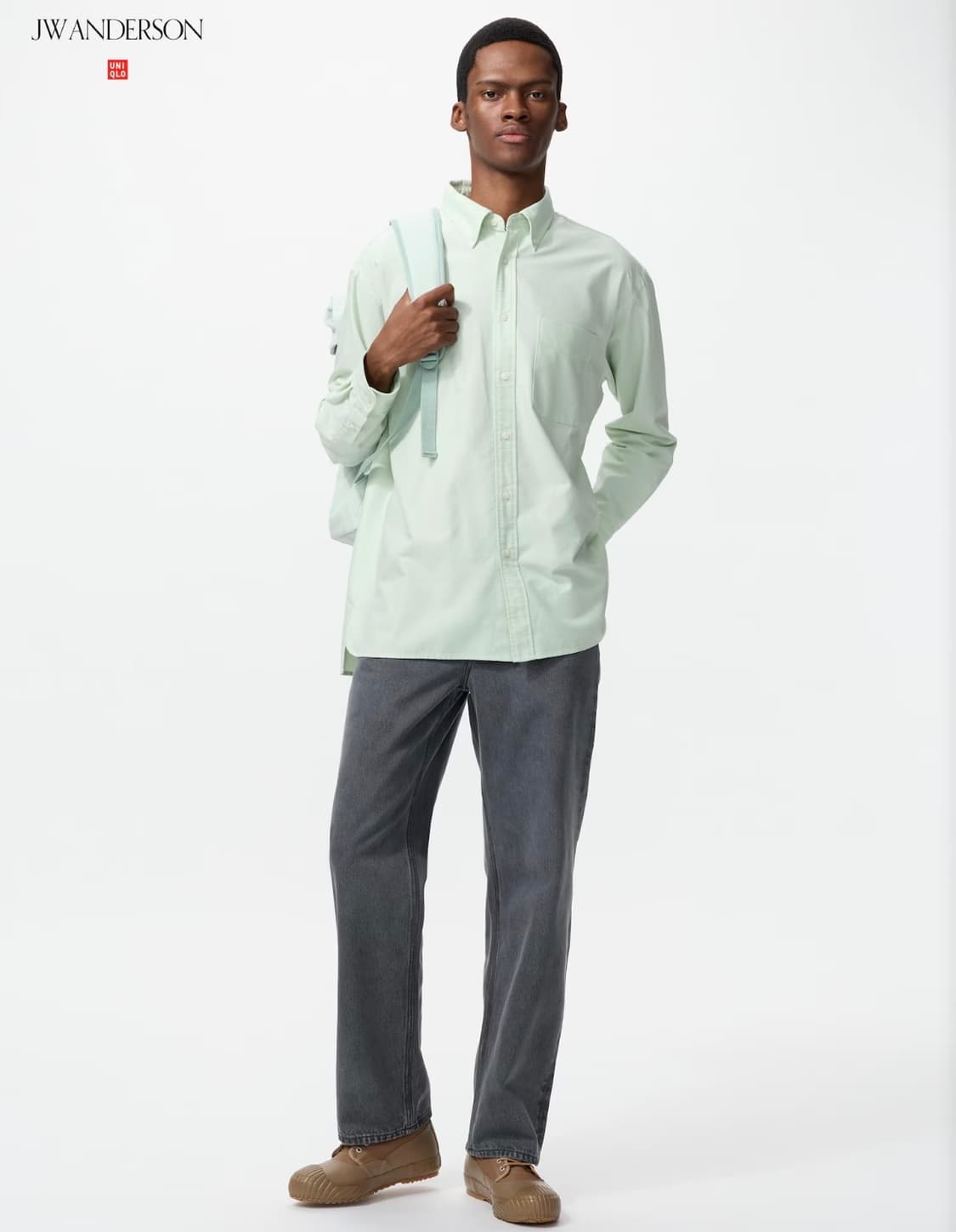 유니클로 X JW 앤더슨 스트레이트 진(그레이) 상품이미지2