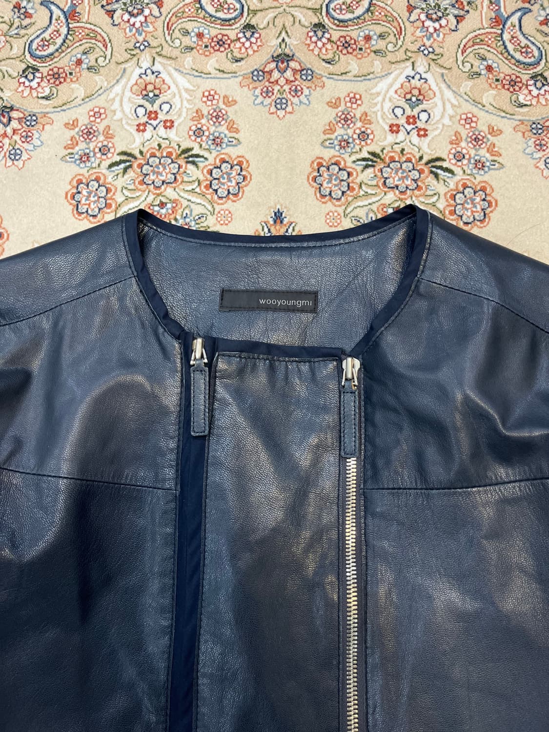 우영미 11ss 고트스킨 레더 멀티지퍼 자켓 상품이미지5