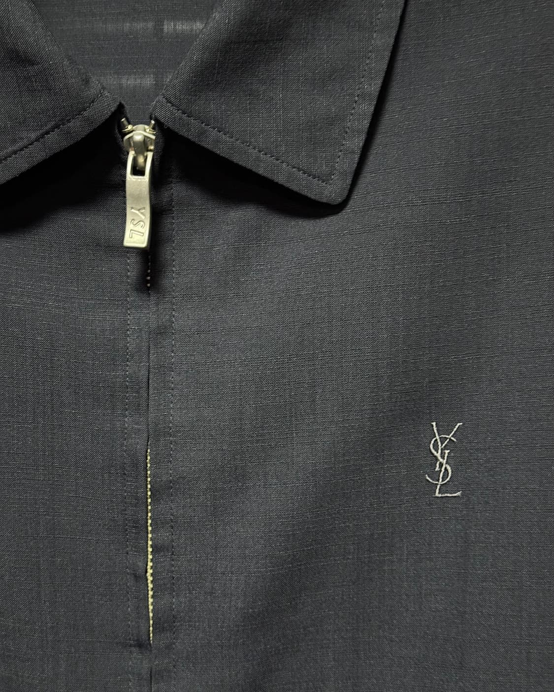 Ysl Pour Homme 블루종 봄버 자켓 점퍼 블랙 명품 입생로랑 상품이미지4