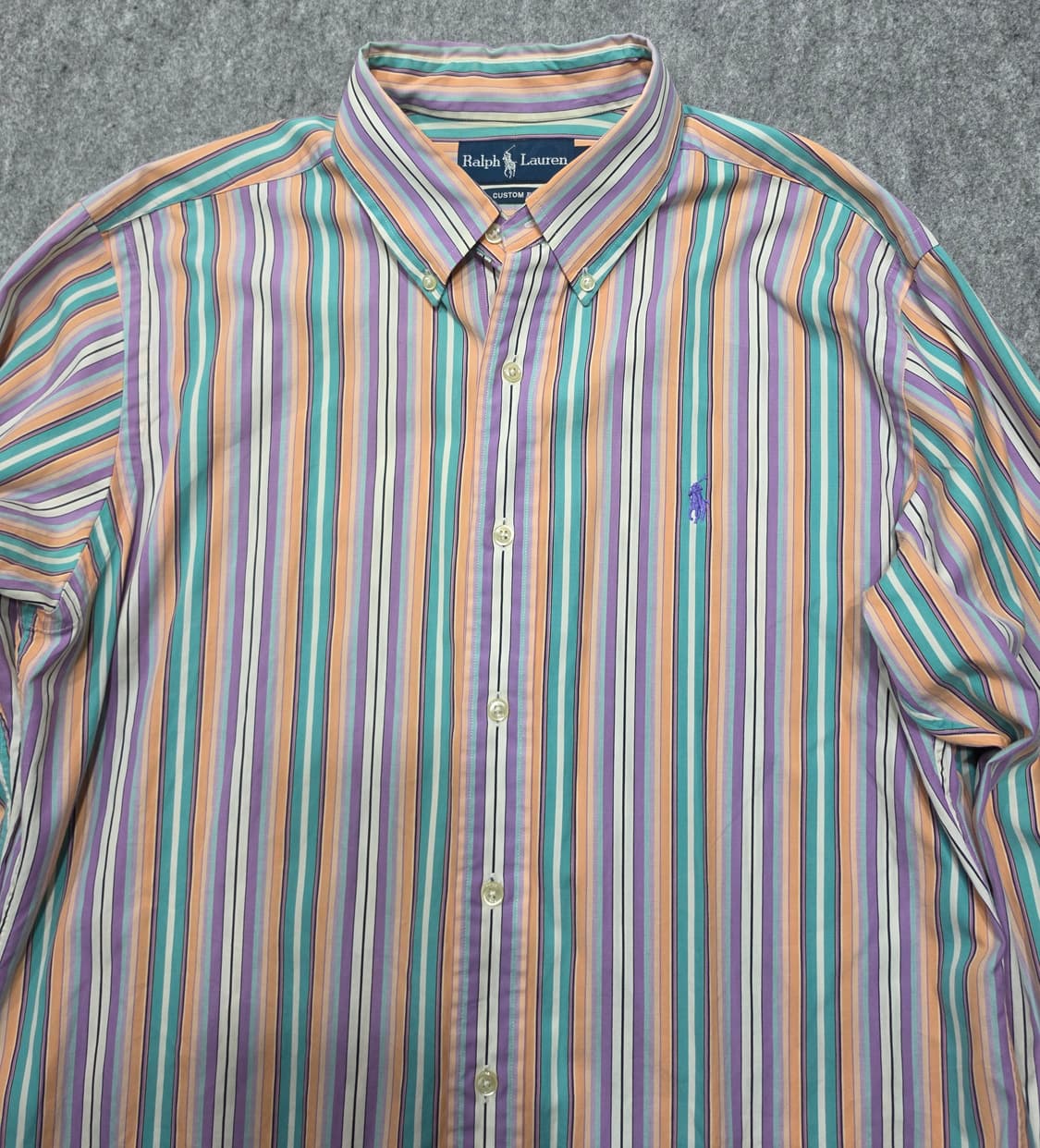 폴로 랄프로렌 스트라이프 멀티컬러 커스텀핏 셔츠 L 상품이미지3