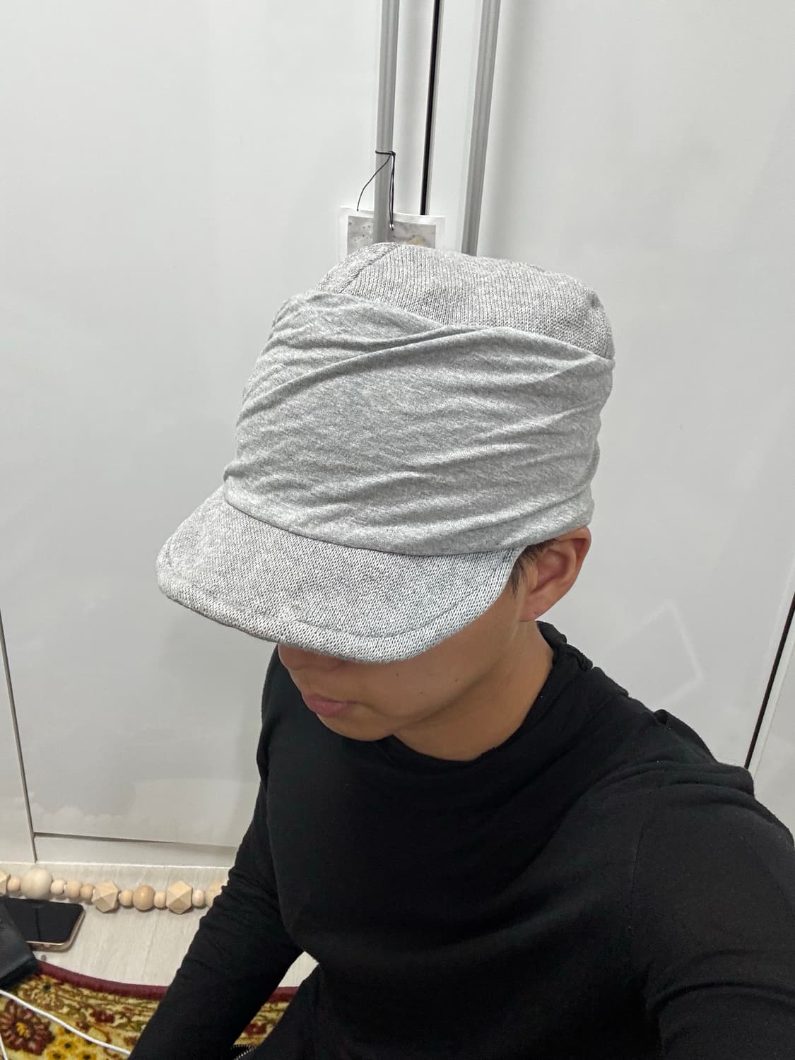 Ca4la 드레이프 와이어 니트 캡 상품이미지4