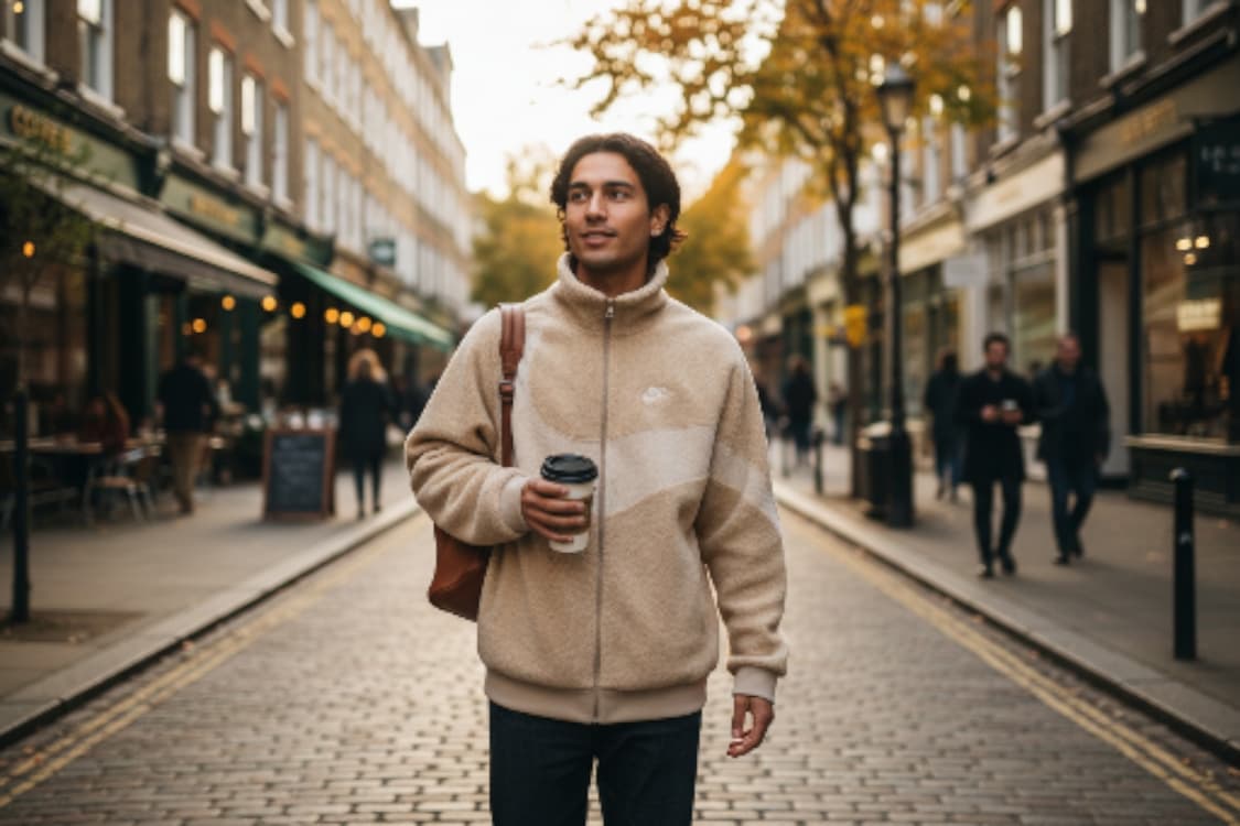 새옷.나이키 스포츠웨어 스우시 쉐르파 플리스 자켓 상품이미지4