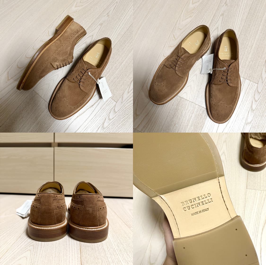 브루넬로 쿠치넬리 / 신상 스웨이드 더비 슈즈 / 42 (새상품) 상품이미지4