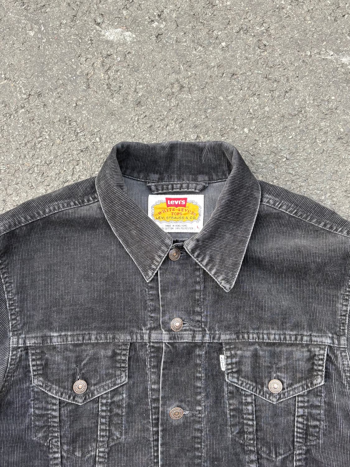 97년도6월제작 Levis 화이트라벨 코듀로이 자켓 상품이미지3